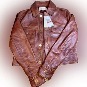 Womens Brown Leather Jacket